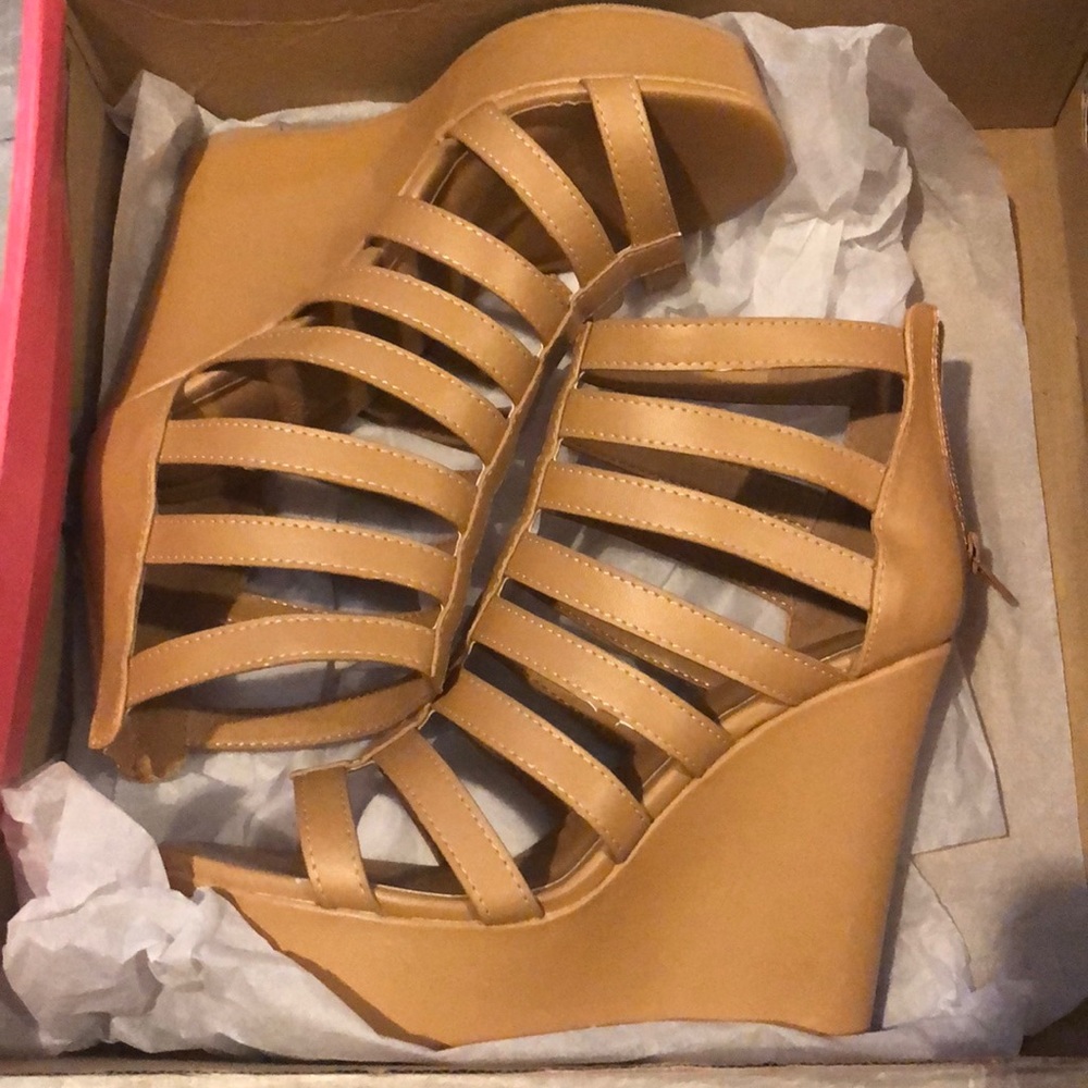 Nude Wedges